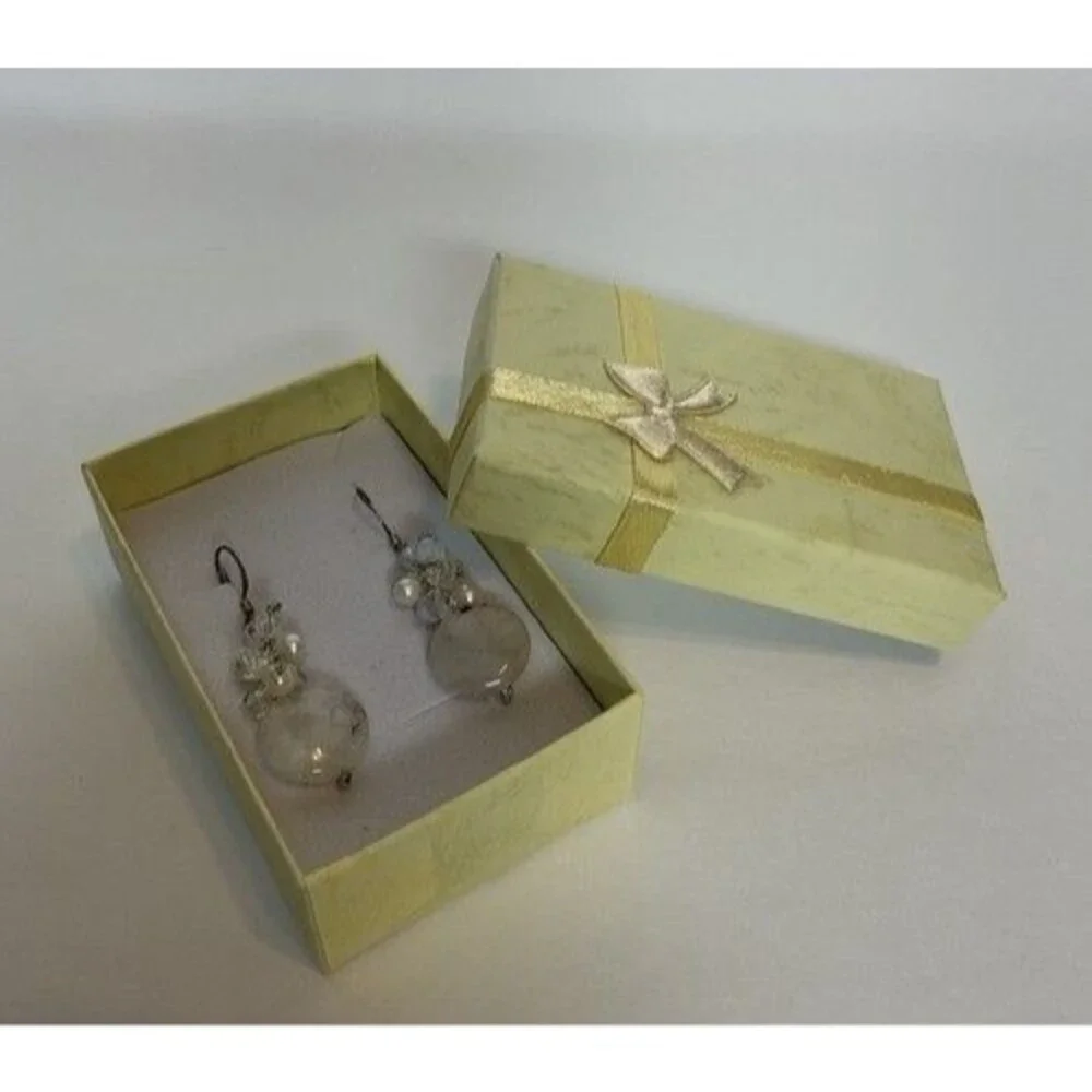 NWT Pannee Women Sterling Silver/White Pearl DropDangle‎ Earrings Taiwan 1.8